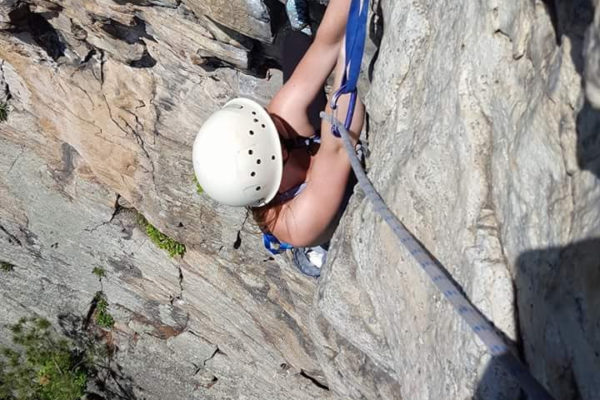 Marilyn climbing